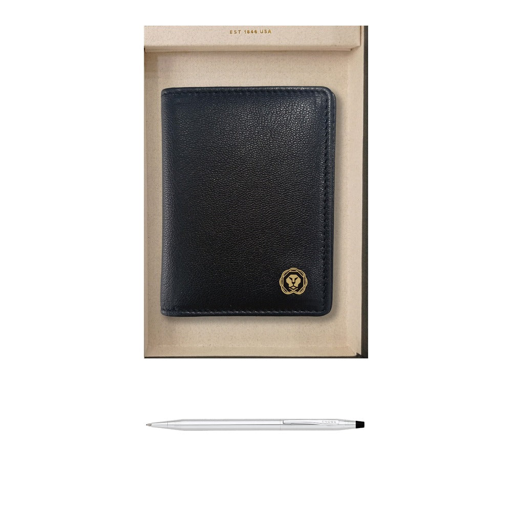 GS88 - Cross Classic Century Chrome BP Pen + Elite Gusset Card Case square catalogue product image
