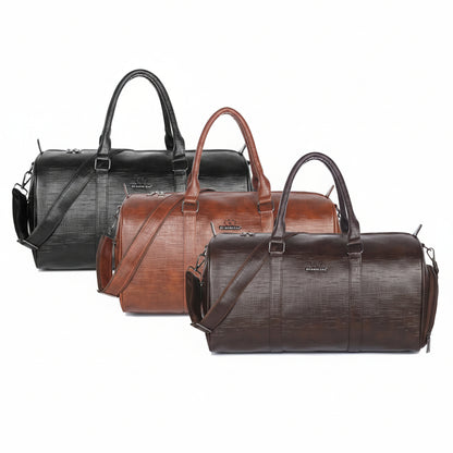 BSB23- Gilmore Oak Leatherette Duffle Bag