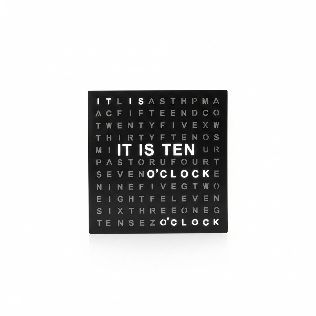 ED113- FUZO GRID Light Up Word Clock