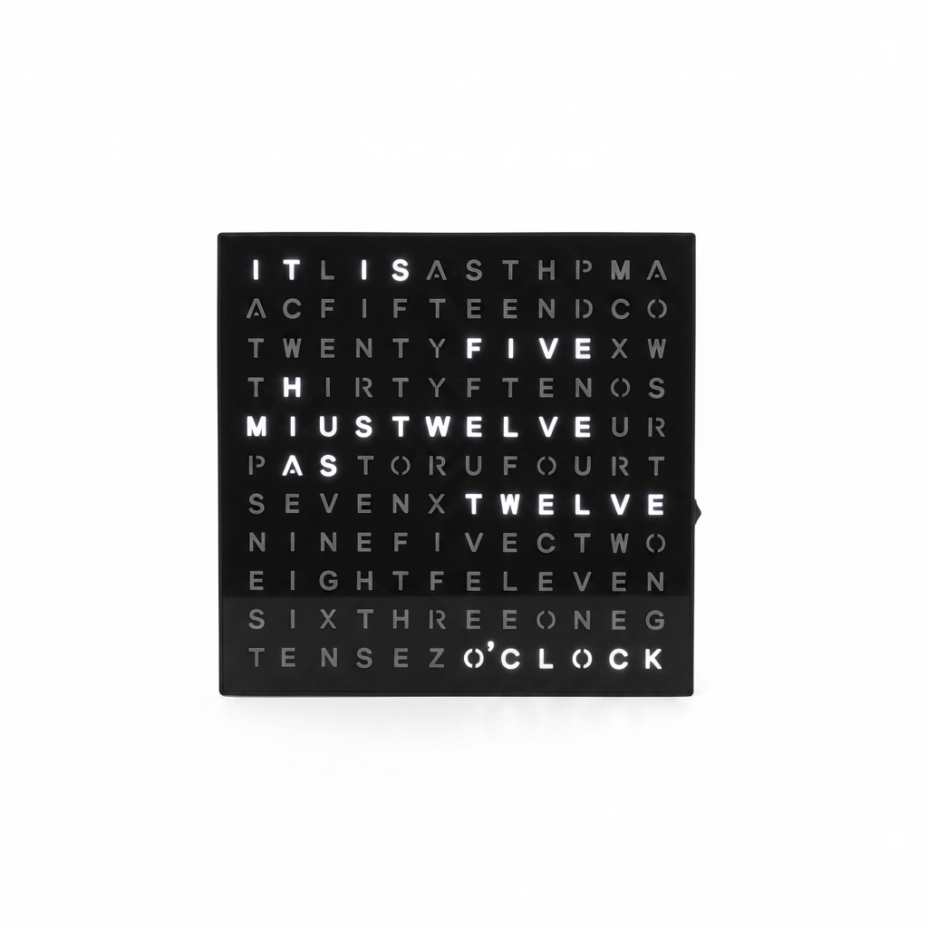 ED113- FUZO GRID Light Up Word Clock