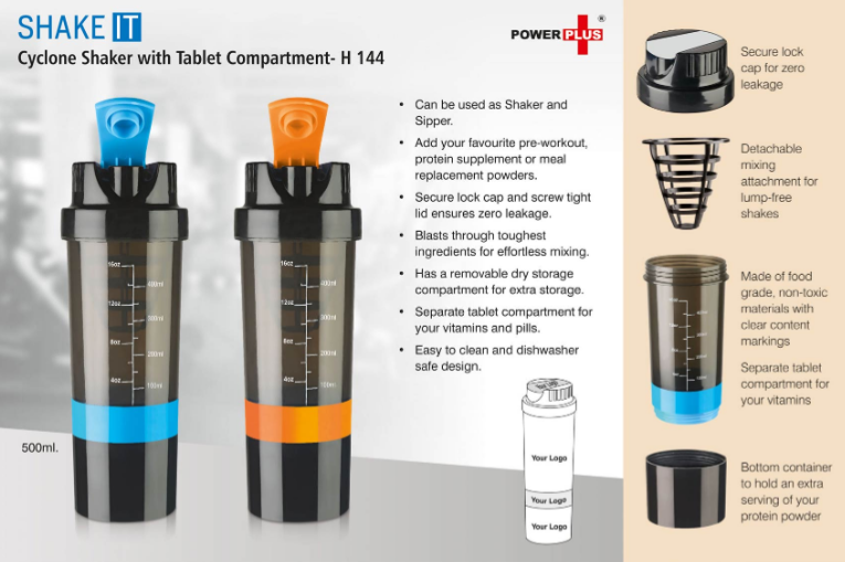 BSDW35- Shake it Cyclone Shaker with Tablet compartment