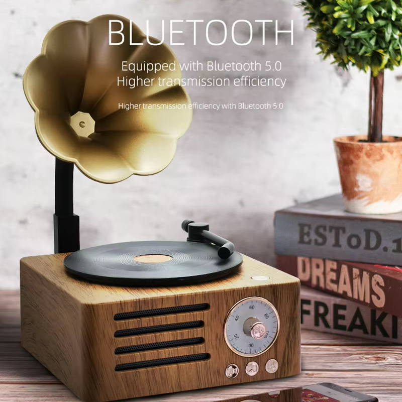 OG08- Retro Gramophone Bluetooth Speaker