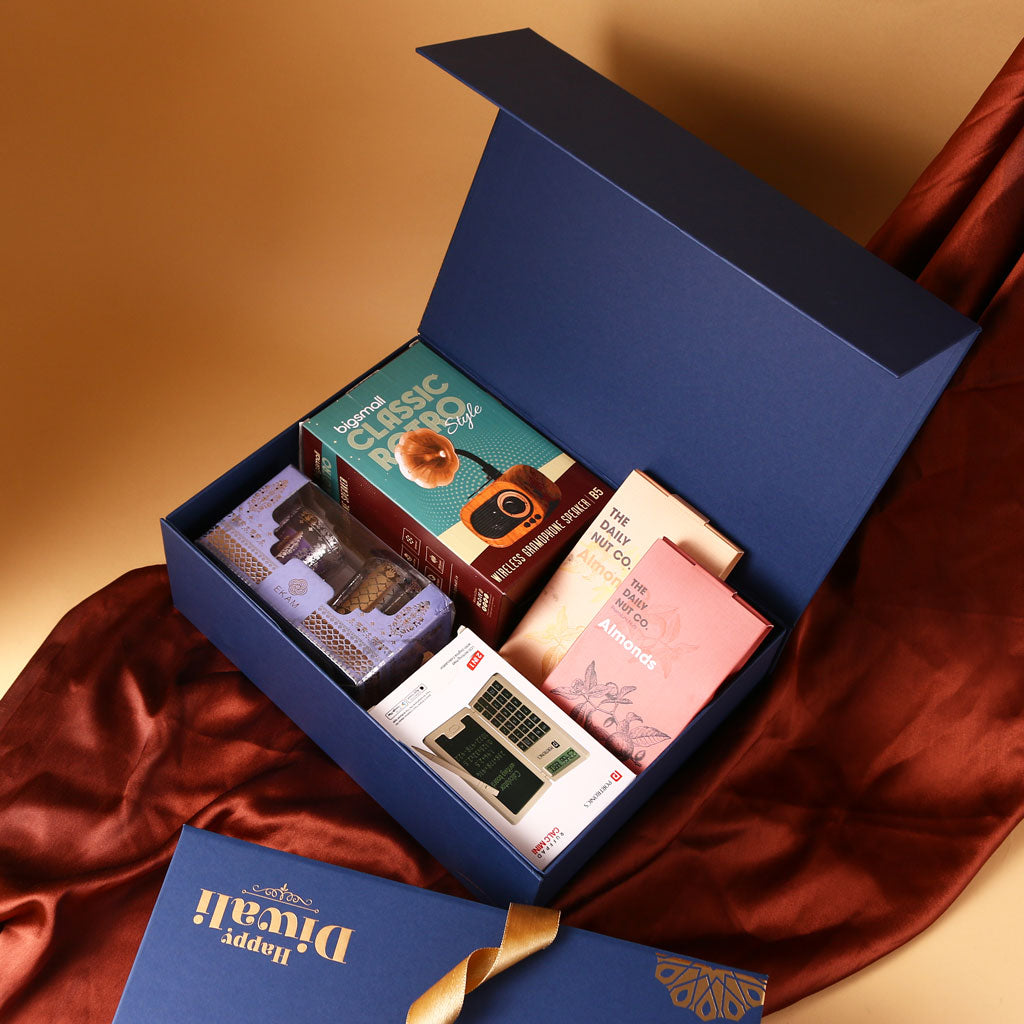 CGH25- 4-IN-1 Classic Charm Crate Diwali Hamper