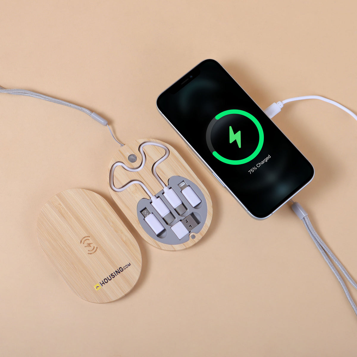 ED165- EcoCharge Vault- Multi Cable Set & Wireless Charger