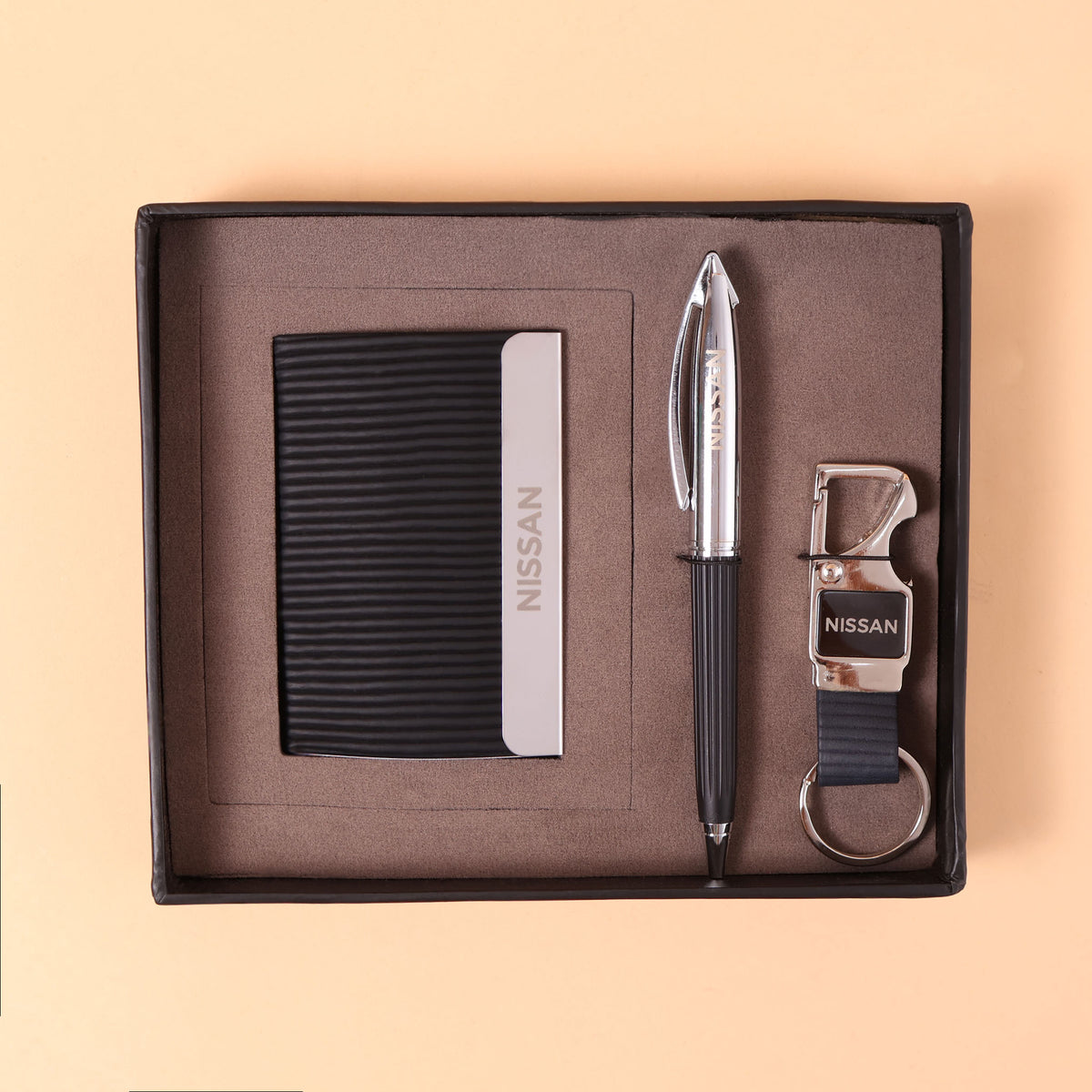 EJK25- Emirates 3-IN-1 Gift Set | Card Holder | Pen | Keychain