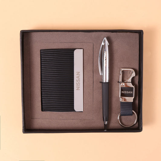 EJK25- Emirates 3-IN-1 Gift Set | Card Holder | Pen | Keychain