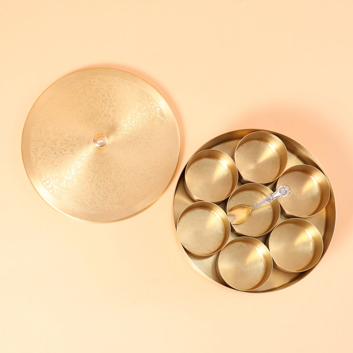 CD274 - Engraved Brass Spice Box