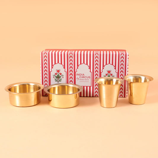 CD276 - Brass Serveware Set of 4
