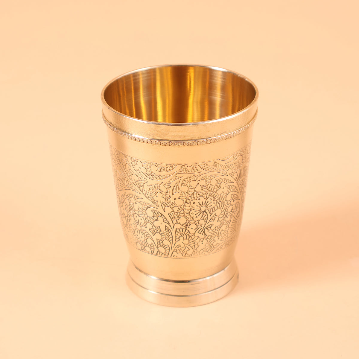 CD277 - Engraved Brass Tumbler Set of 2