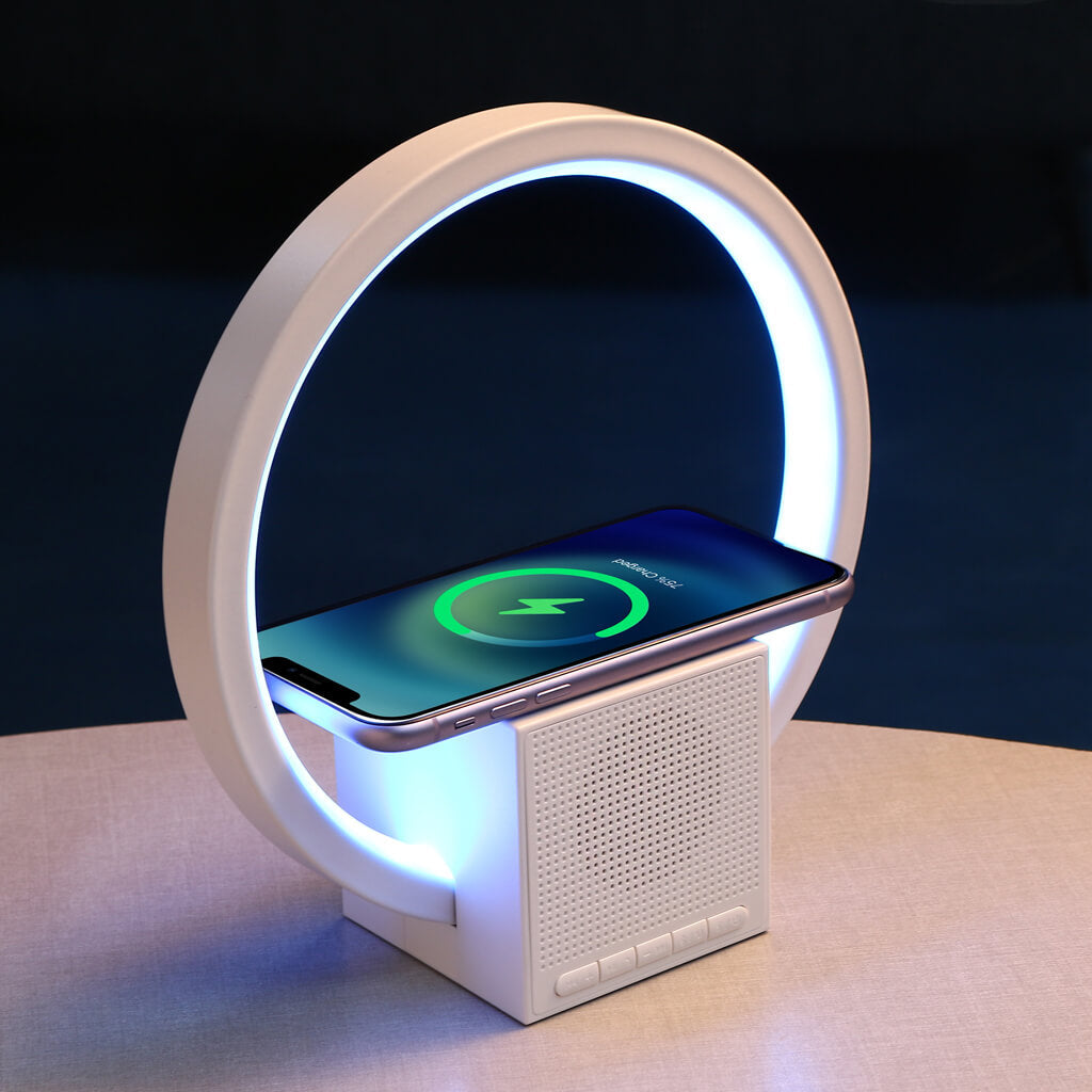 OG11- Aura LED Lamp with Wireless Charging & Speaker