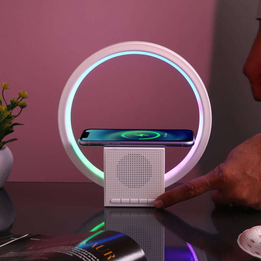 OG11- Aura LED Lamp with Wireless Charging & Speaker