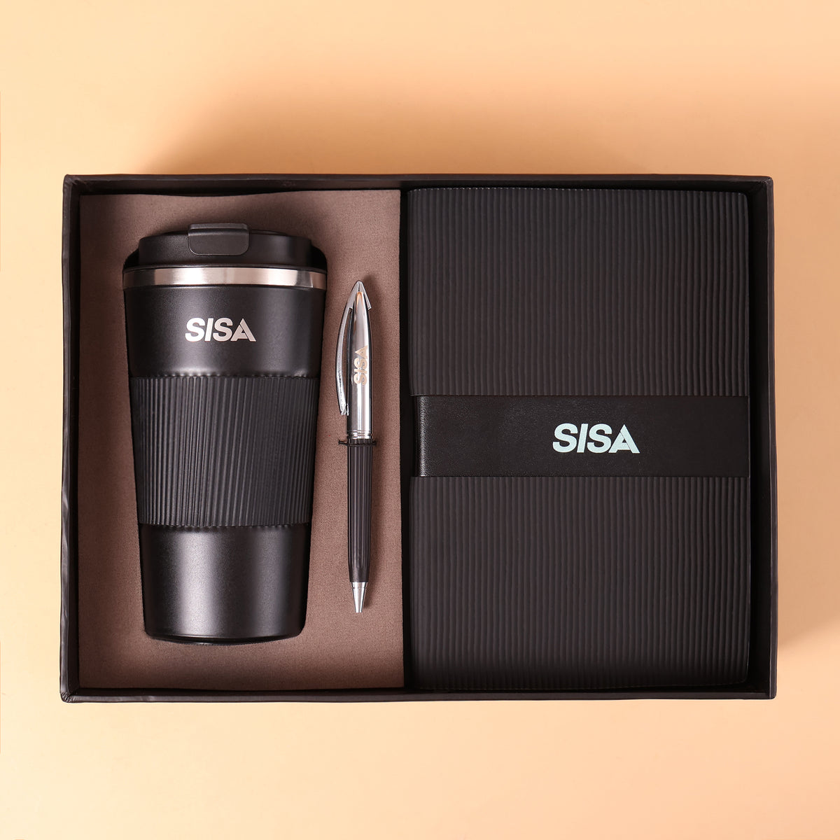 EJK43- 3-IN-1 Black & Decker Gift Set | Notebook | Pen | Flask