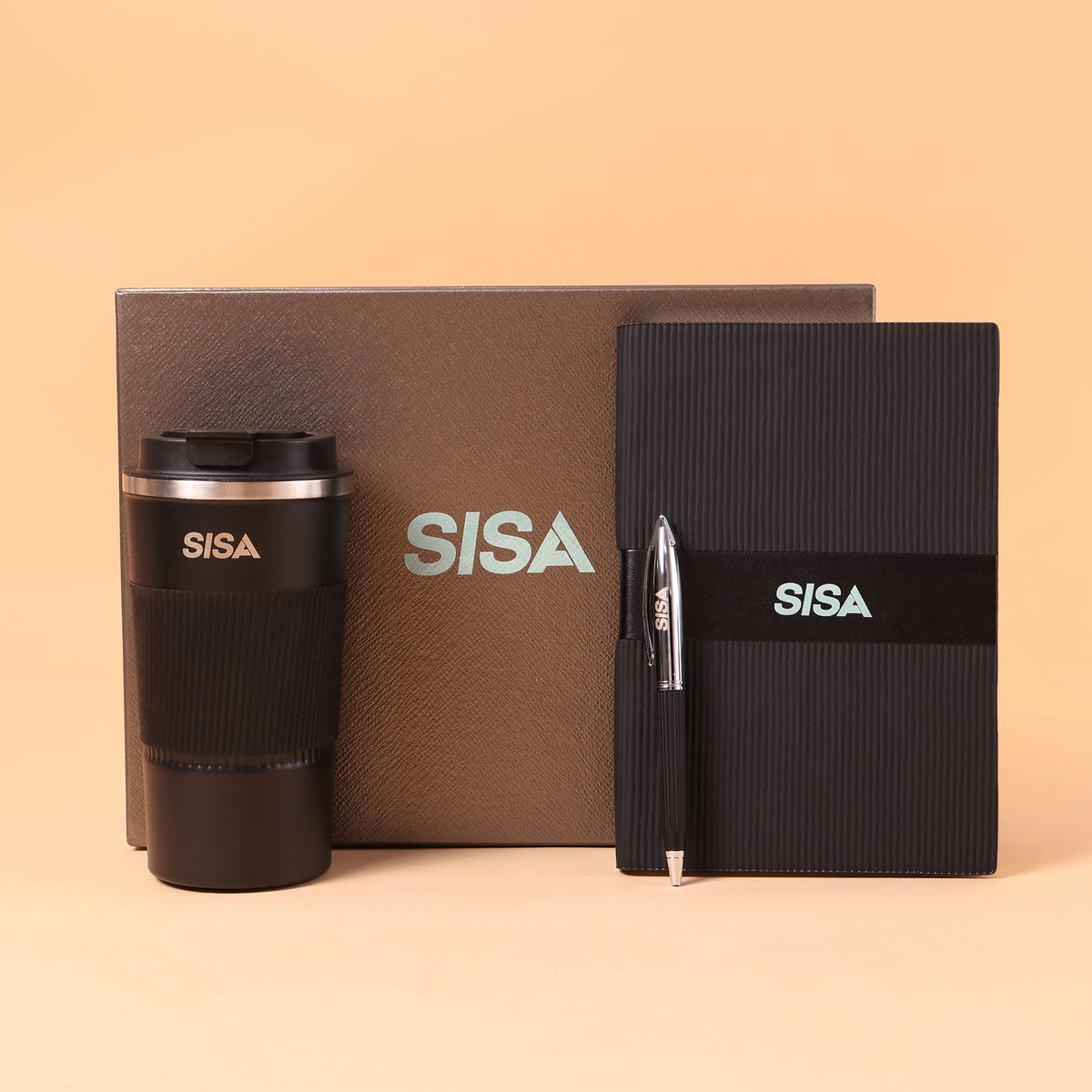 EJK43- 3-IN-1 Black & Decker Gift Set | Notebook | Pen | Flask