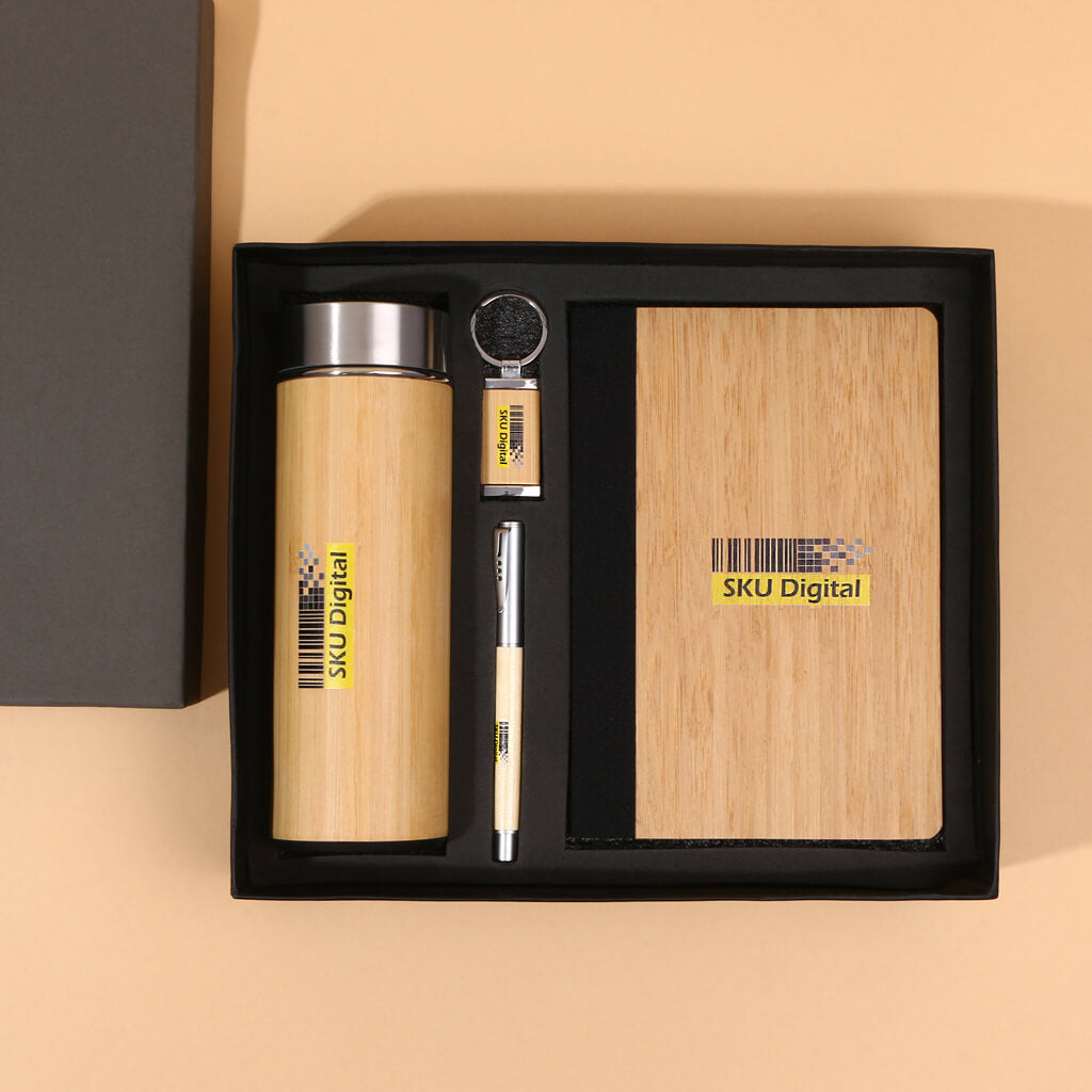 EJK95- 4-IN-1 Gift set | Diary | Pen | Keychain | Bottle