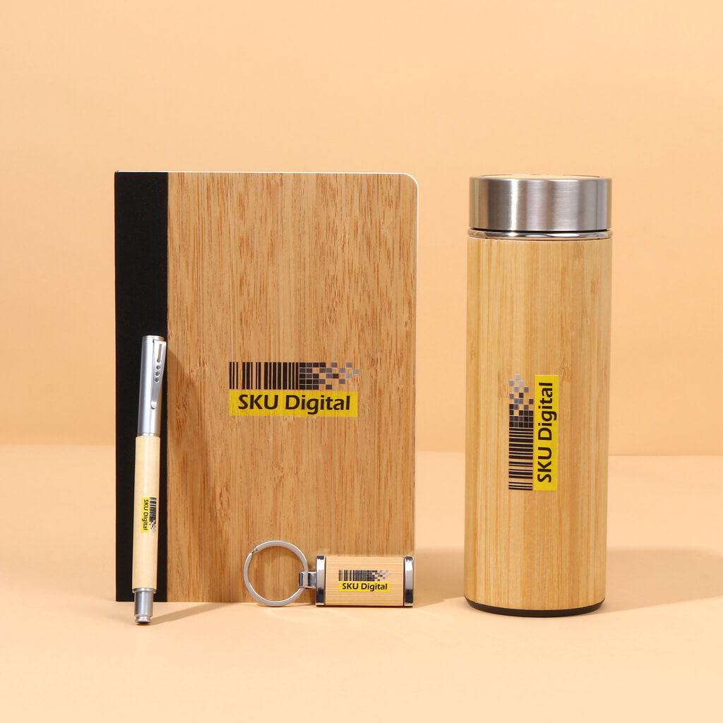 EJK95- 4-IN-1 Gift set | Diary | Pen | Keychain | Bottle