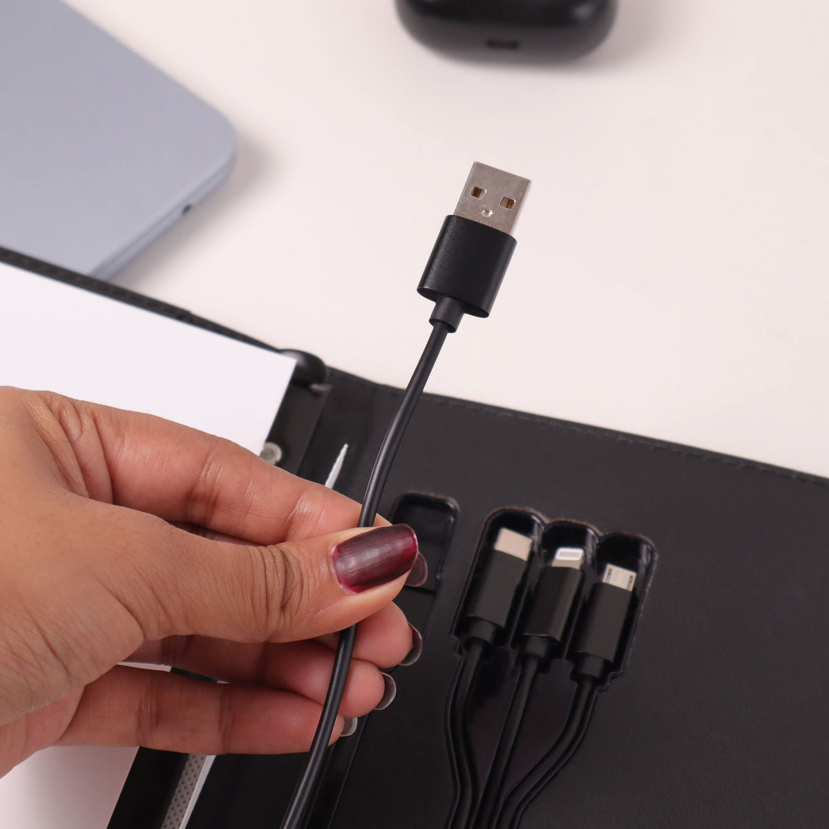 EJK106- 2-IN-1 Gift Set | Powerbank Organizer | Pen