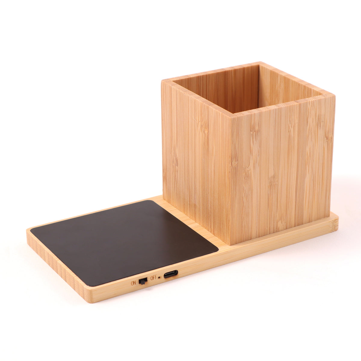 ED163- Bamboo Pen Stand & Cup Warmer