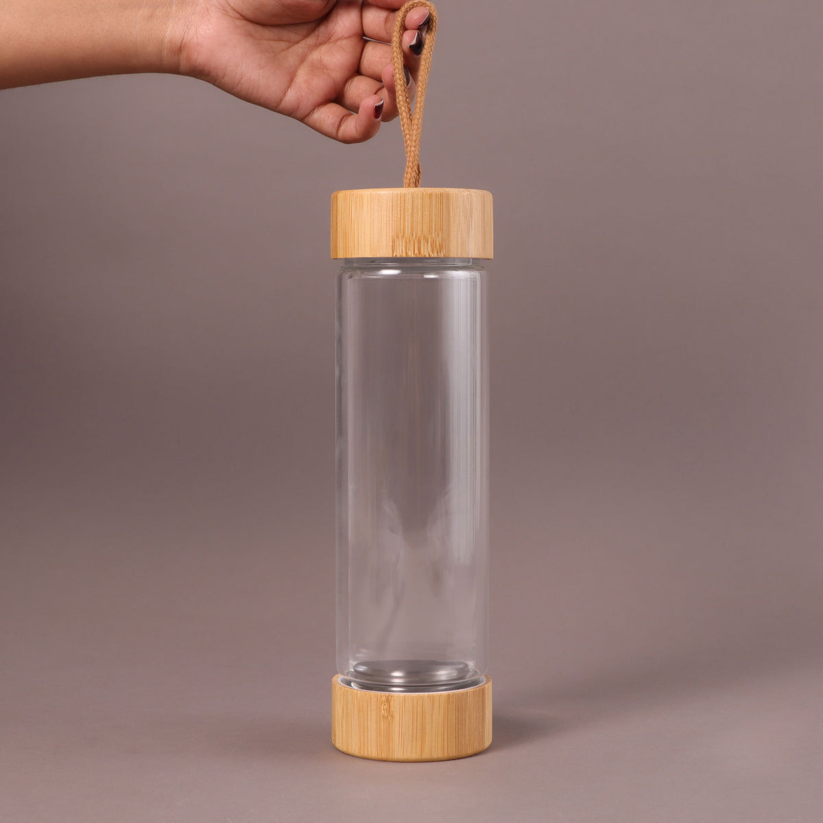 BSDW39- Bamboo Glass Bottle