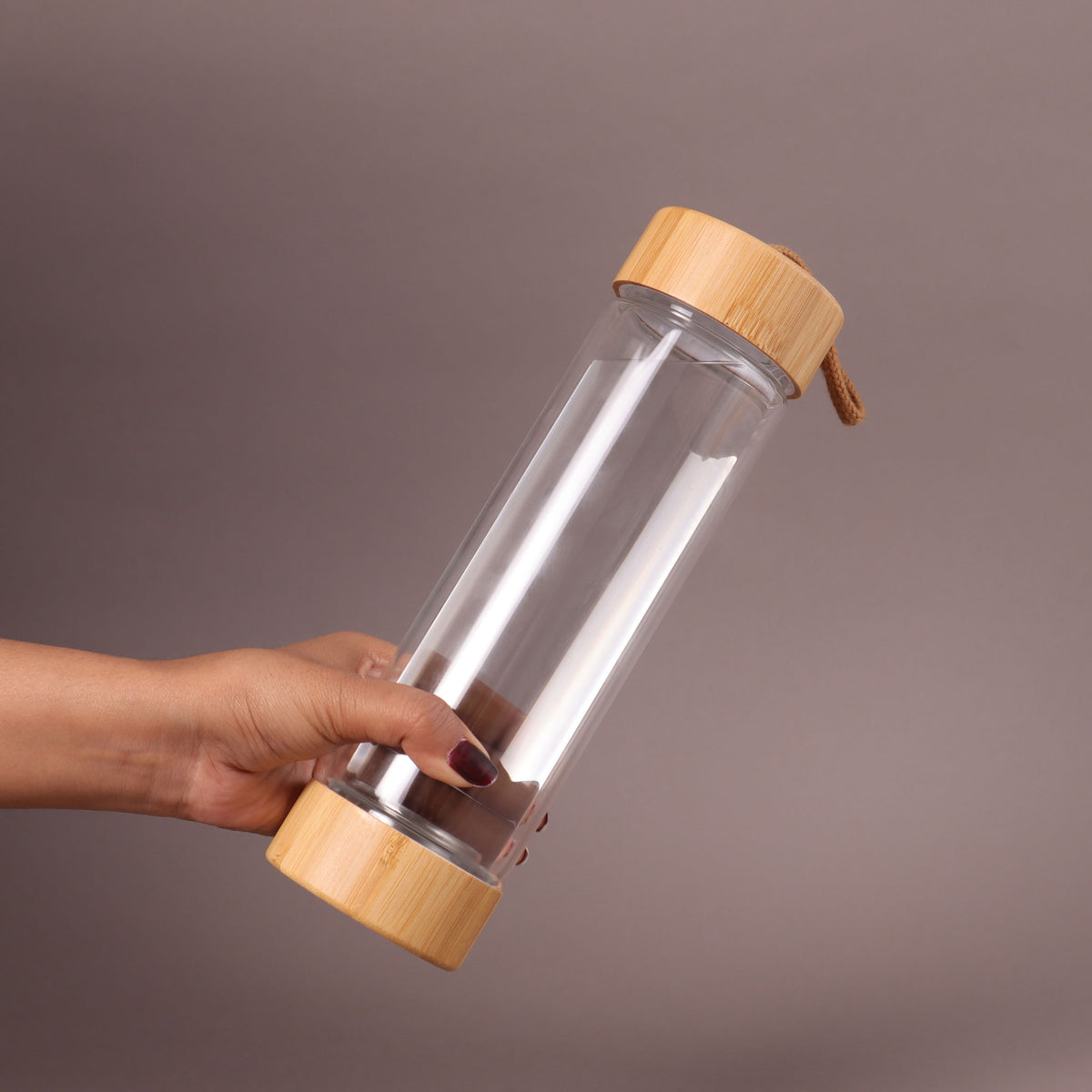 BSDW39- Bamboo Glass Bottle