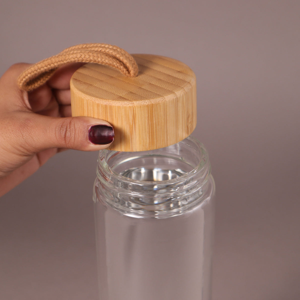 BSDW39- Bamboo Glass Bottle