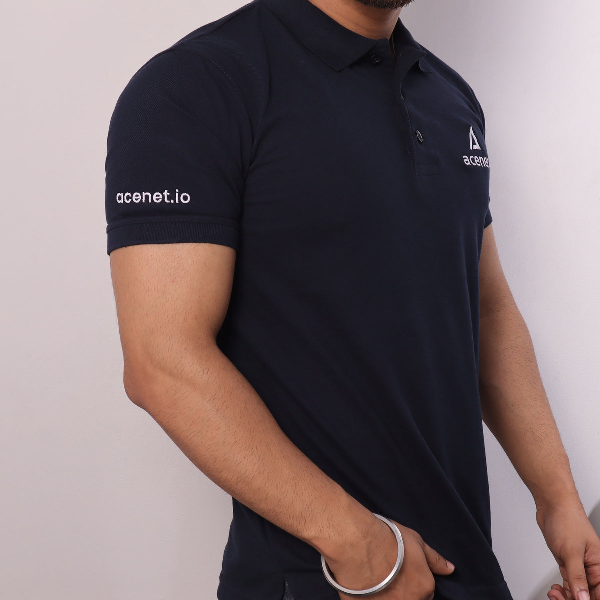BST43- Benetton Plain Polo T-Shirt