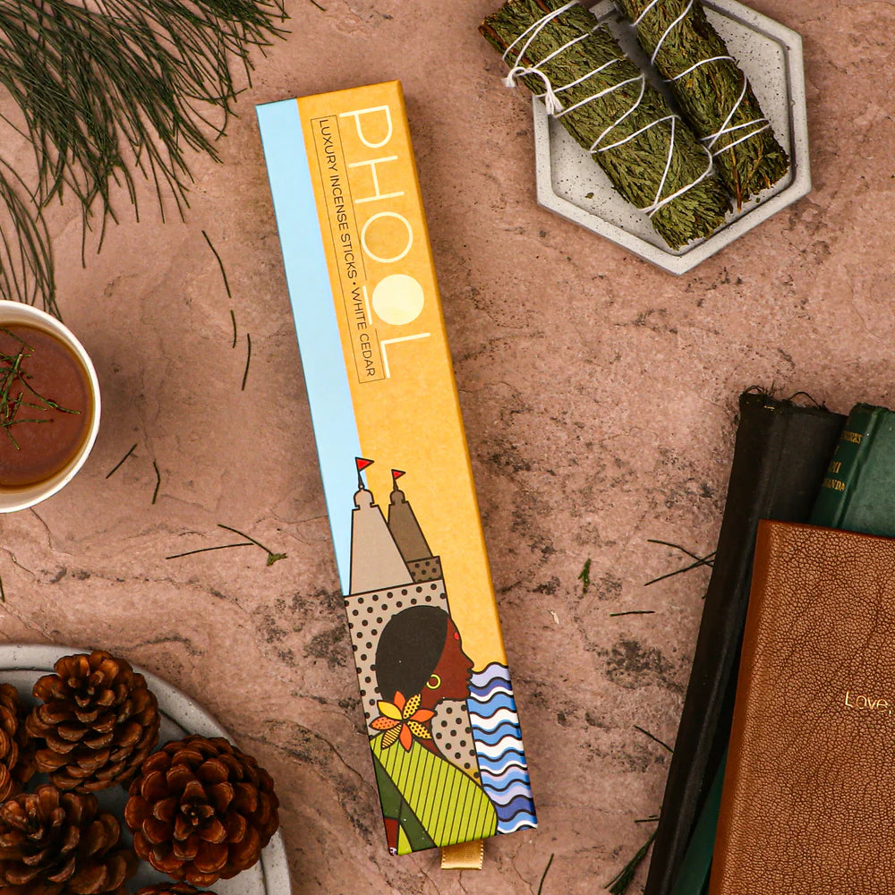CD106- Phool White Cedar Incense Sticks