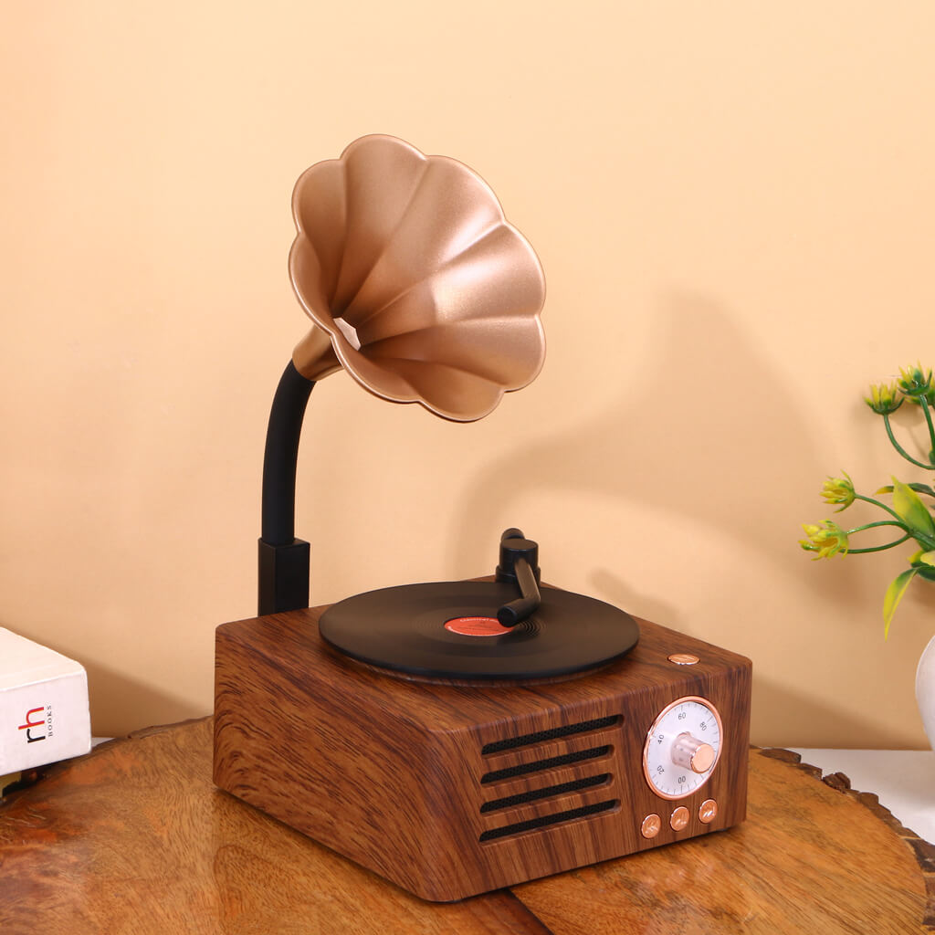 OG08- Retro Gramophone Bluetooth Speaker