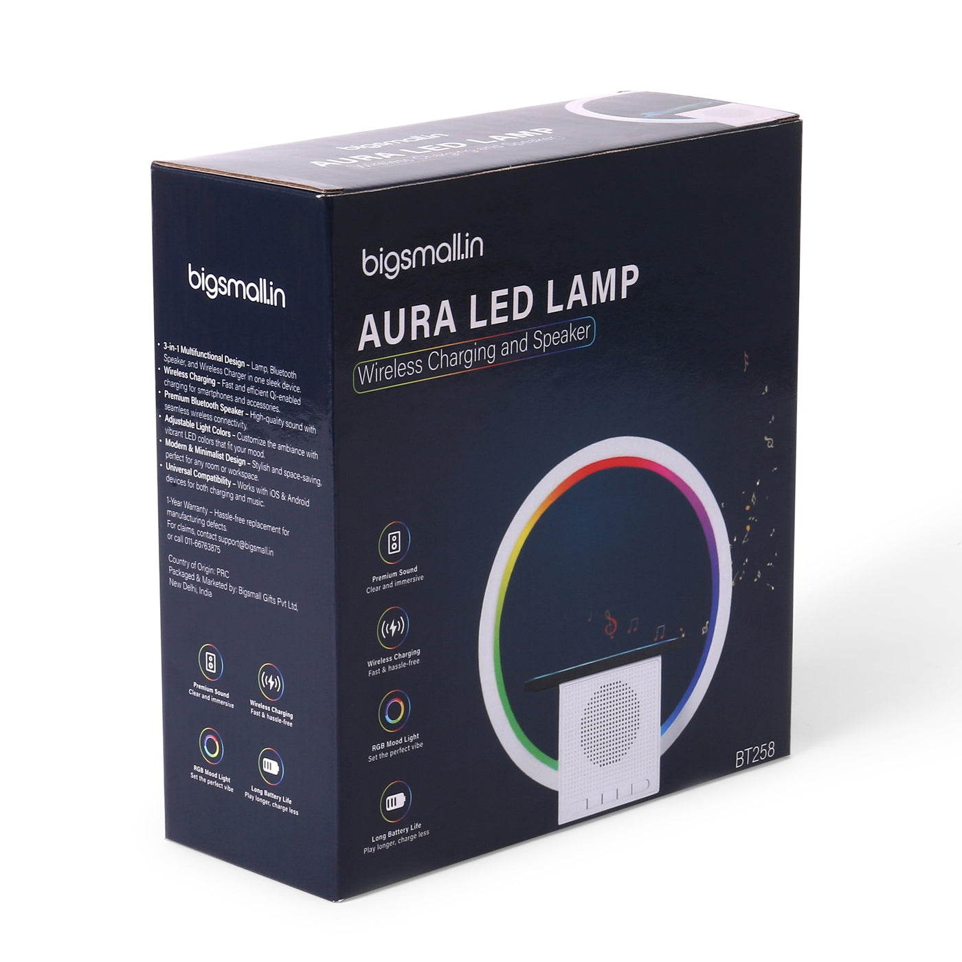 OG11- Aura LED Lamp with Wireless Charging & Speaker