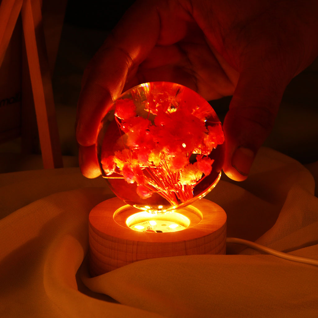 OG27- Immortal 3D Flower Crystal Lamp
