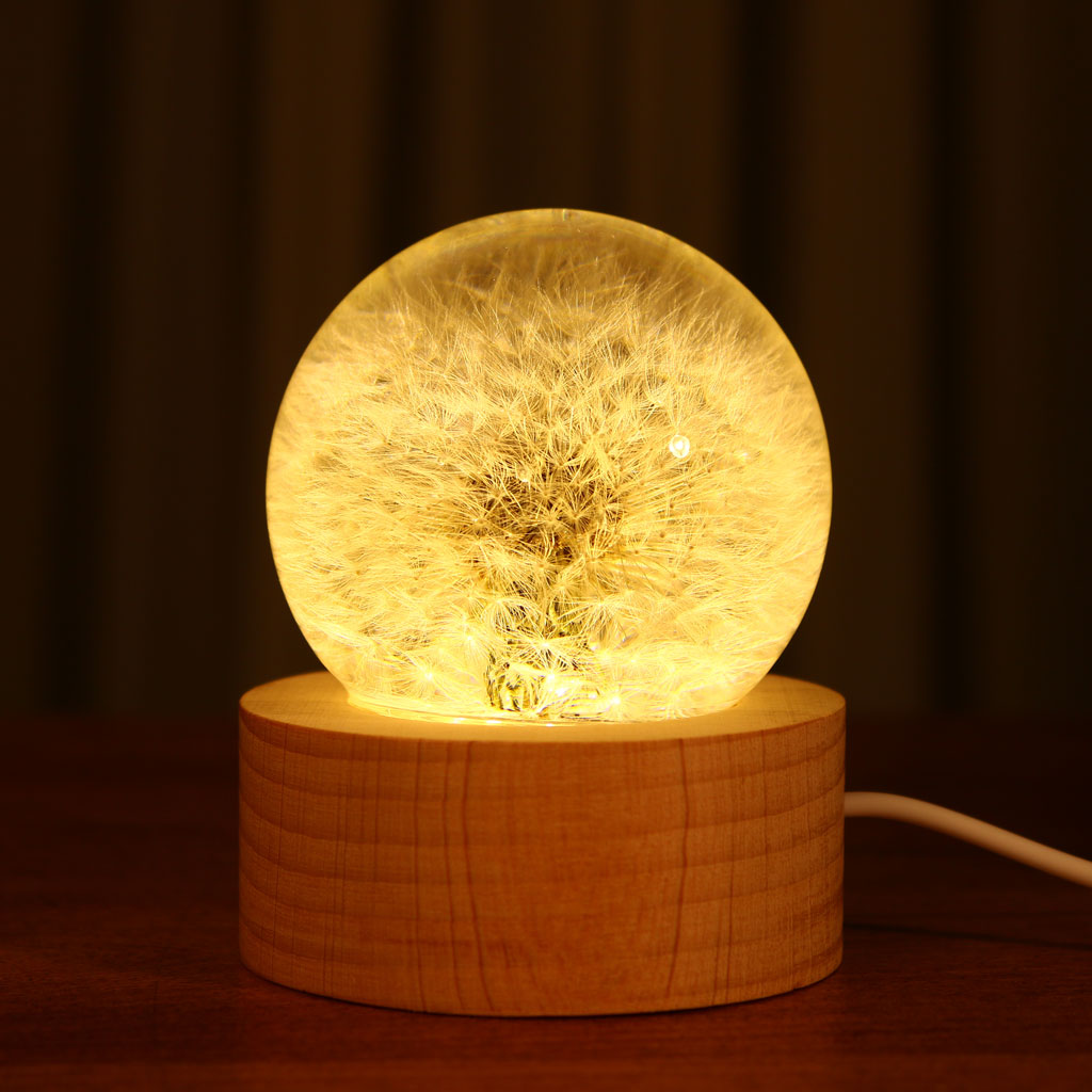 OG27- Immortal 3D Flower Crystal Lamp