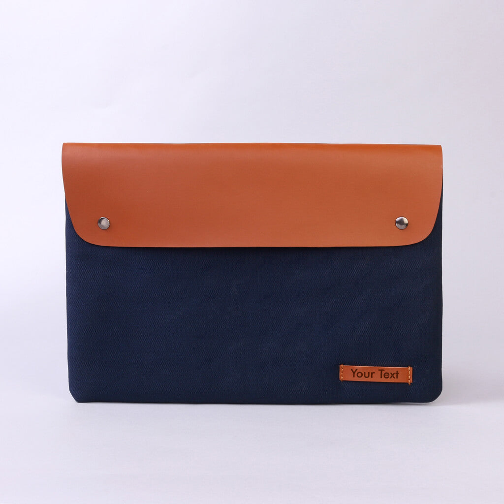 BSB21- Leather & Canvas Laptop Sleeve