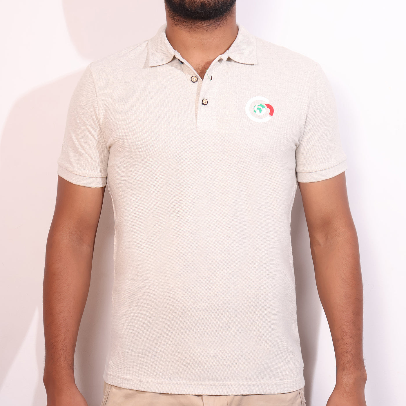 BST206- Benetton Jacquard Polo T-shirt