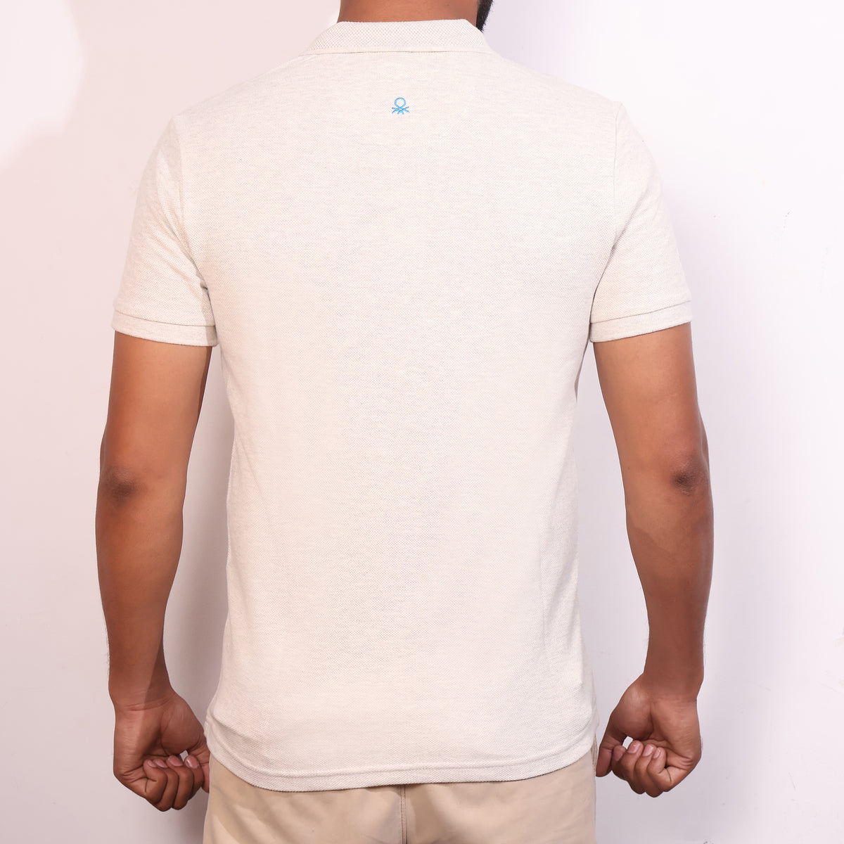 BST206- Benetton Jacquard Polo T-shirt