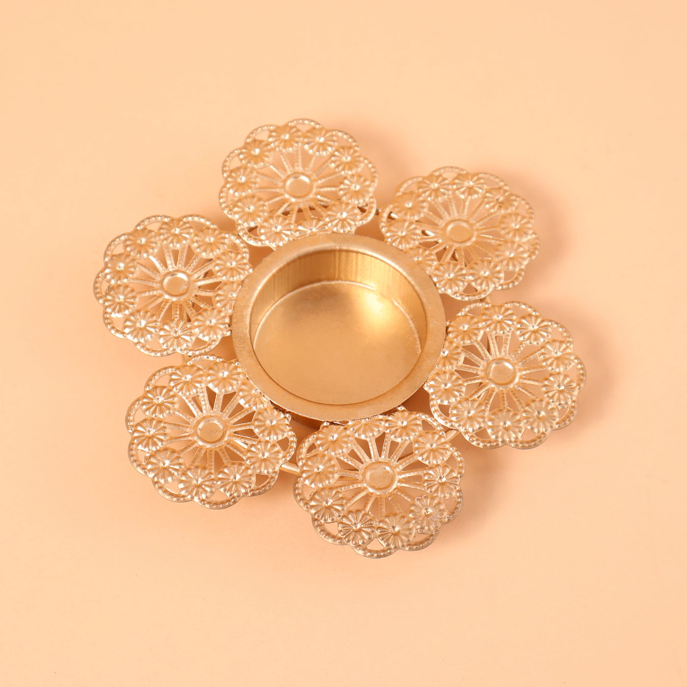 CD334-  Metal Diya