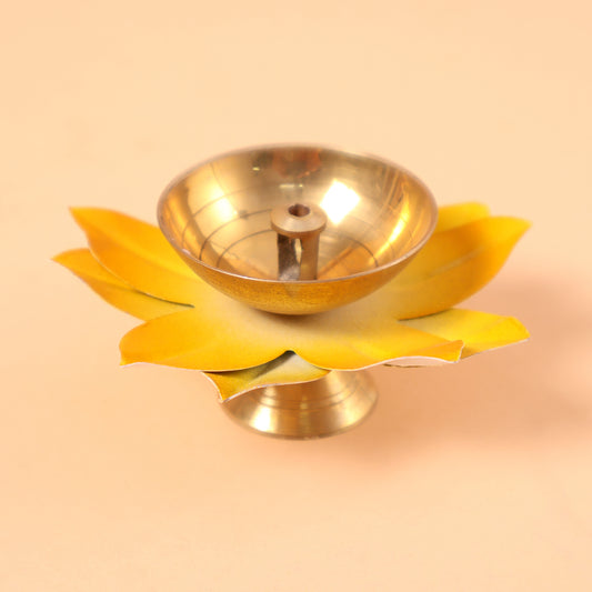BSC24- Flower Shaped Metal Diya