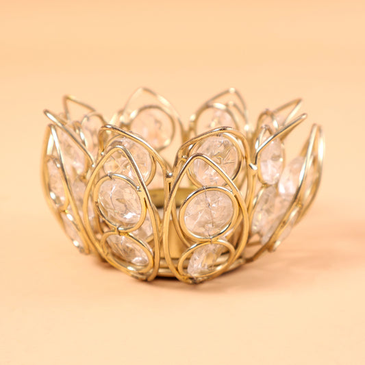 BSC06- Gold Metal Candle