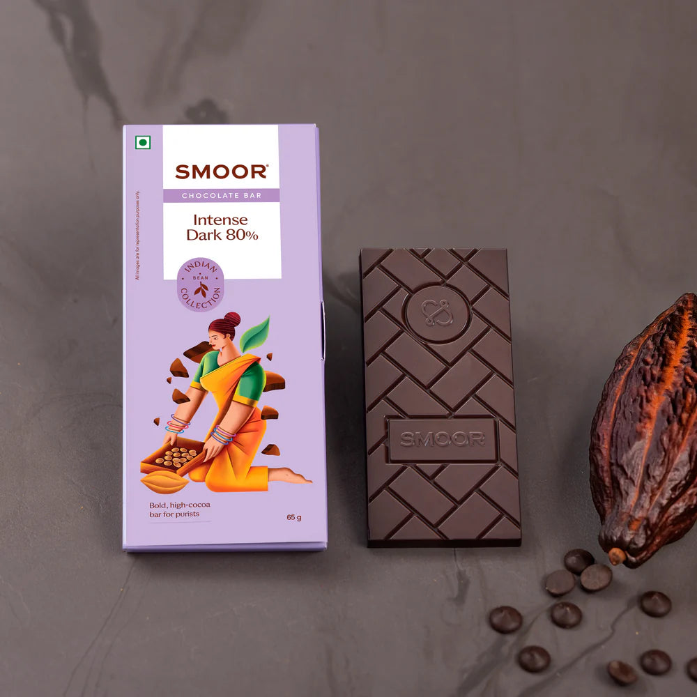 BSE84- Smoor Intense Dark 80% True Cocoa Bar Chocolate