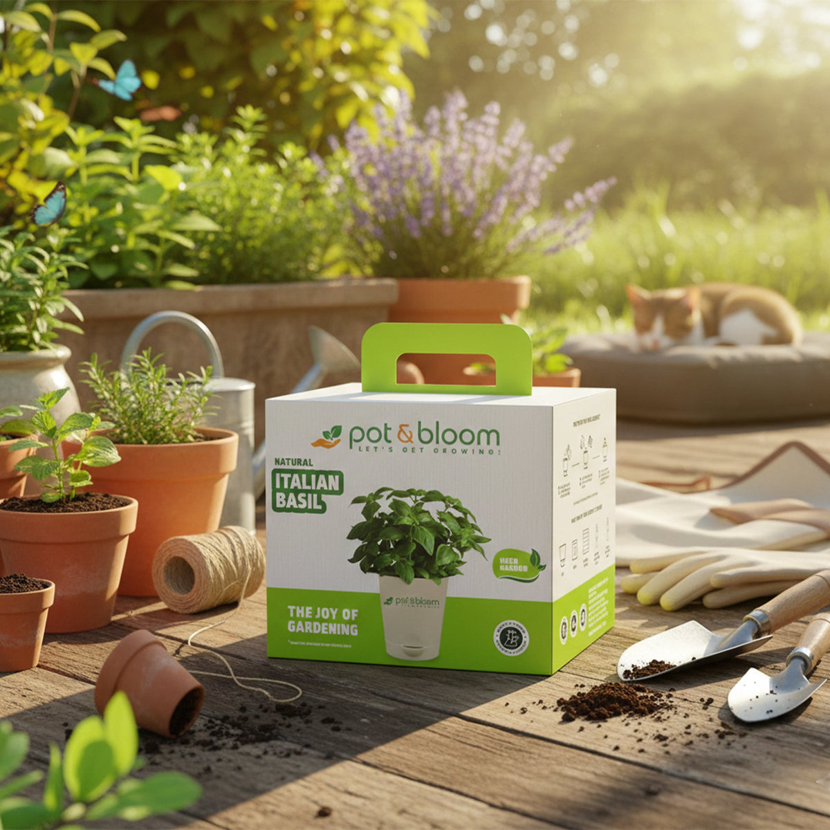 Italian Basil Kit - official Pot & Bloom image