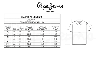 BST164 - Pepe Jeans Madrid Tipping Polo T-Shirt