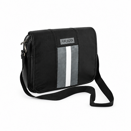 Fur Jaden Cruelty Free Vegan Leather Crossbody Bag - Black