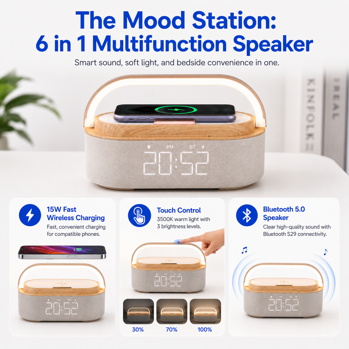 OG01- The Mood Station: 6 in 1 Multifunction Speaker