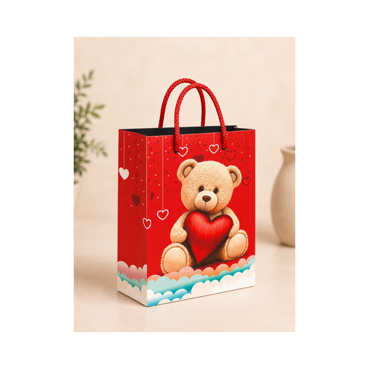 PB37- Teddy Bear Celebration Medium Paper Bag