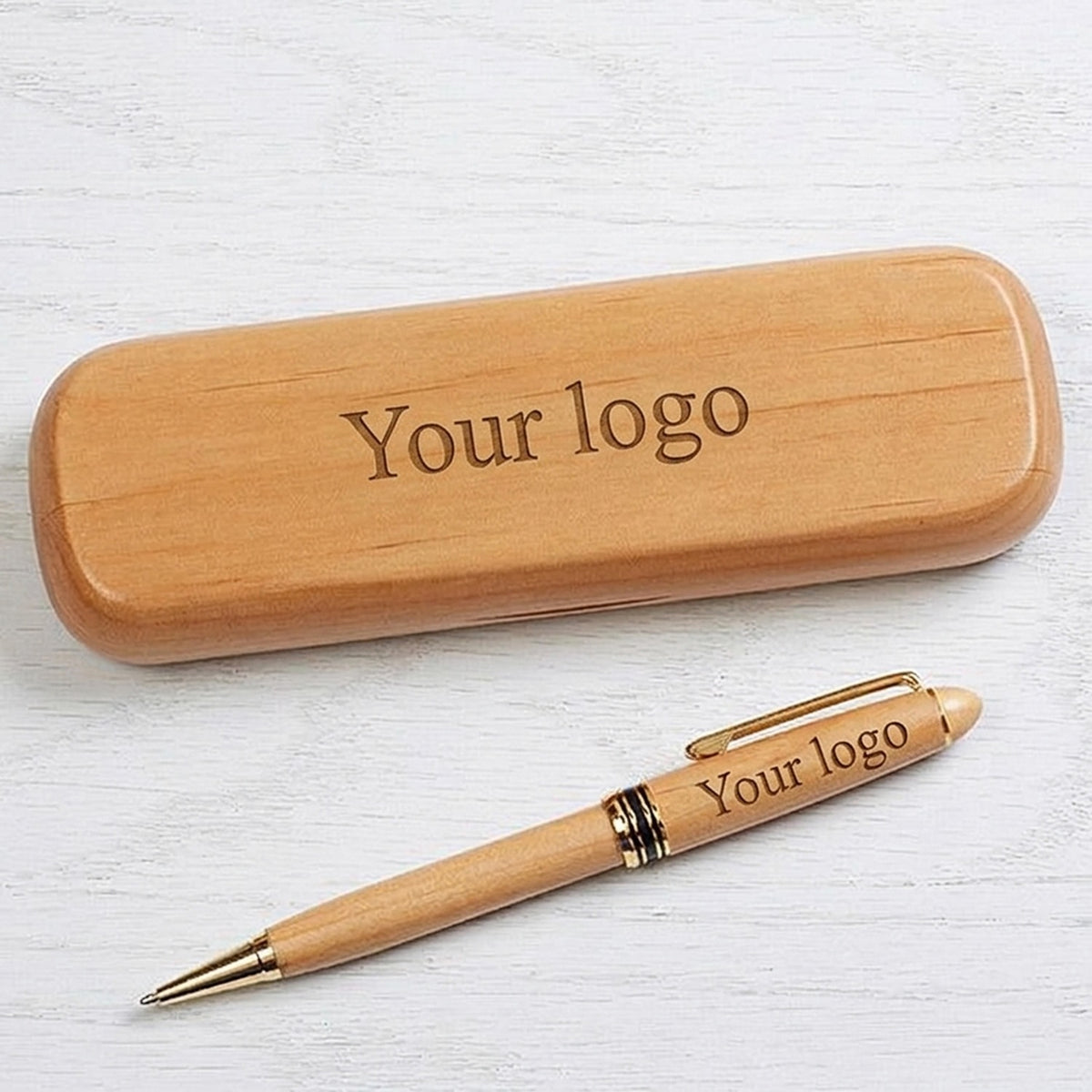 OE135 - Personalised Wooden Pen with Wooden Case – Eco-Friendly Engraved Gift Pen - Image 5
