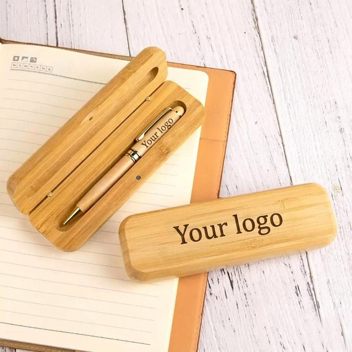 OE135 - Personalised Wooden Pen with Wooden Case – Eco-Friendly Engraved Gift Pen - Image 3