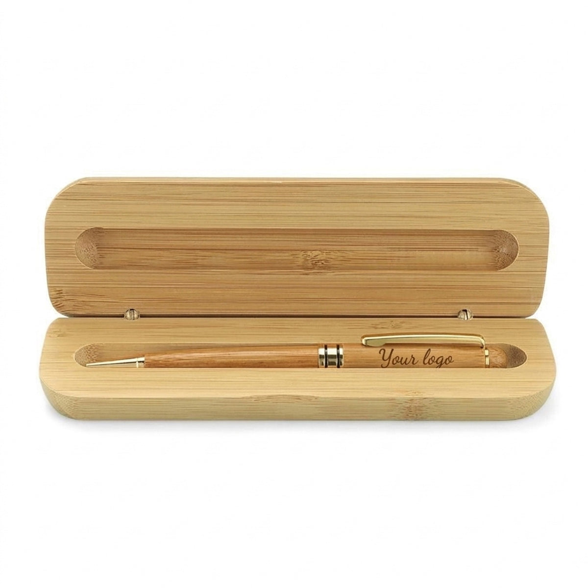 OE135 - Personalised Wooden Pen with Wooden Case – Eco-Friendly Engraved Gift Pen - Image 2