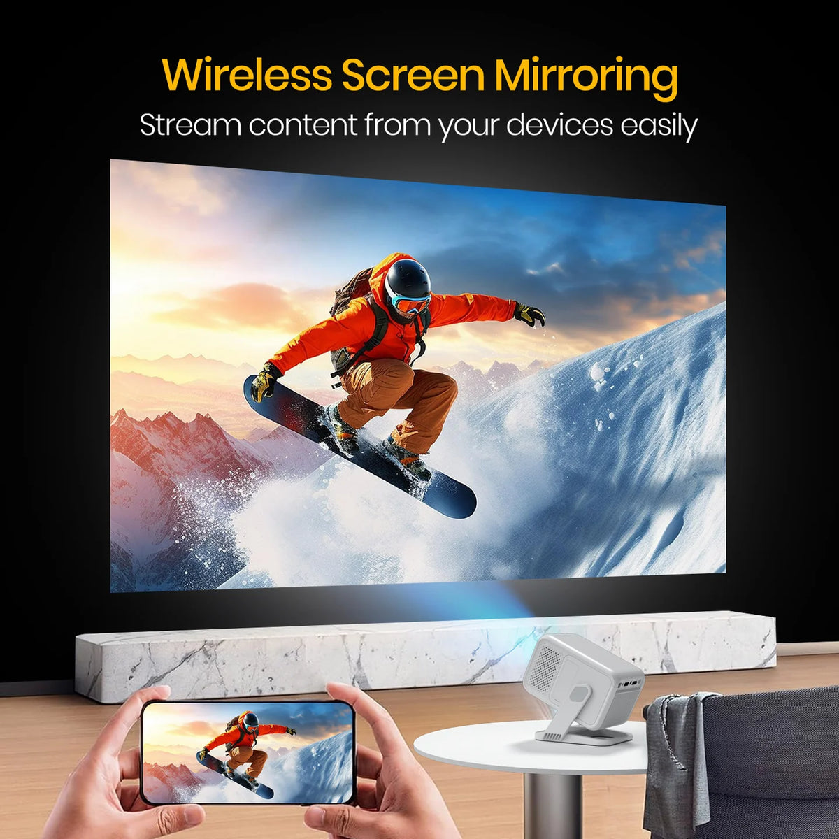 ED54- Portronics Beem 450 Smart LED Projector