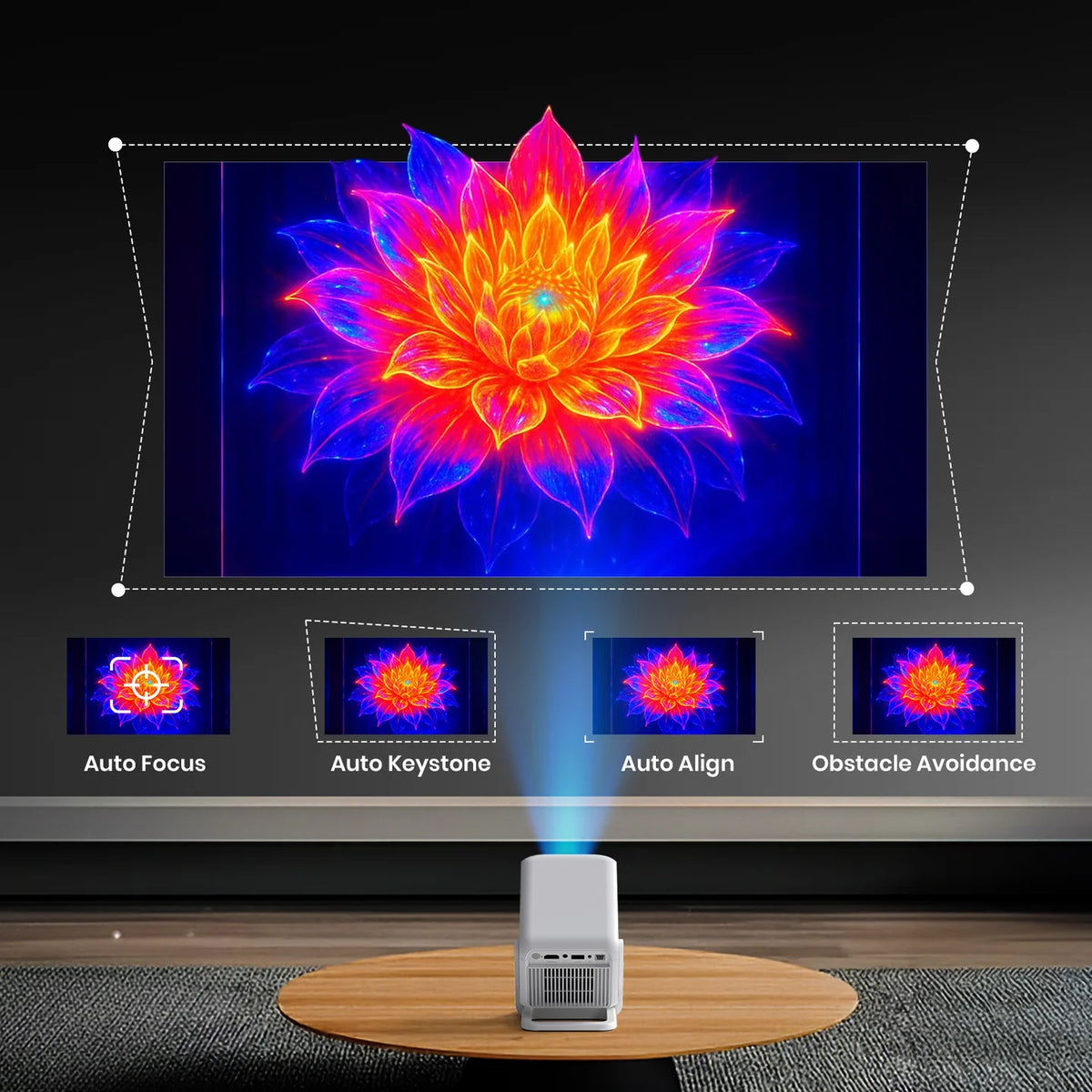 ED54- Portronics Beem 450 Smart LED Projector