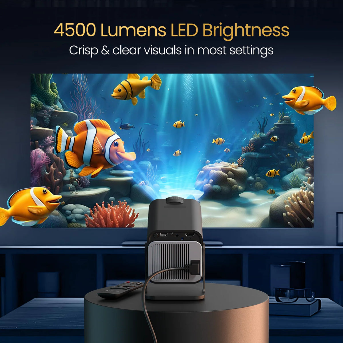 ED55- Portronics Beem 470 Smart LED Projector