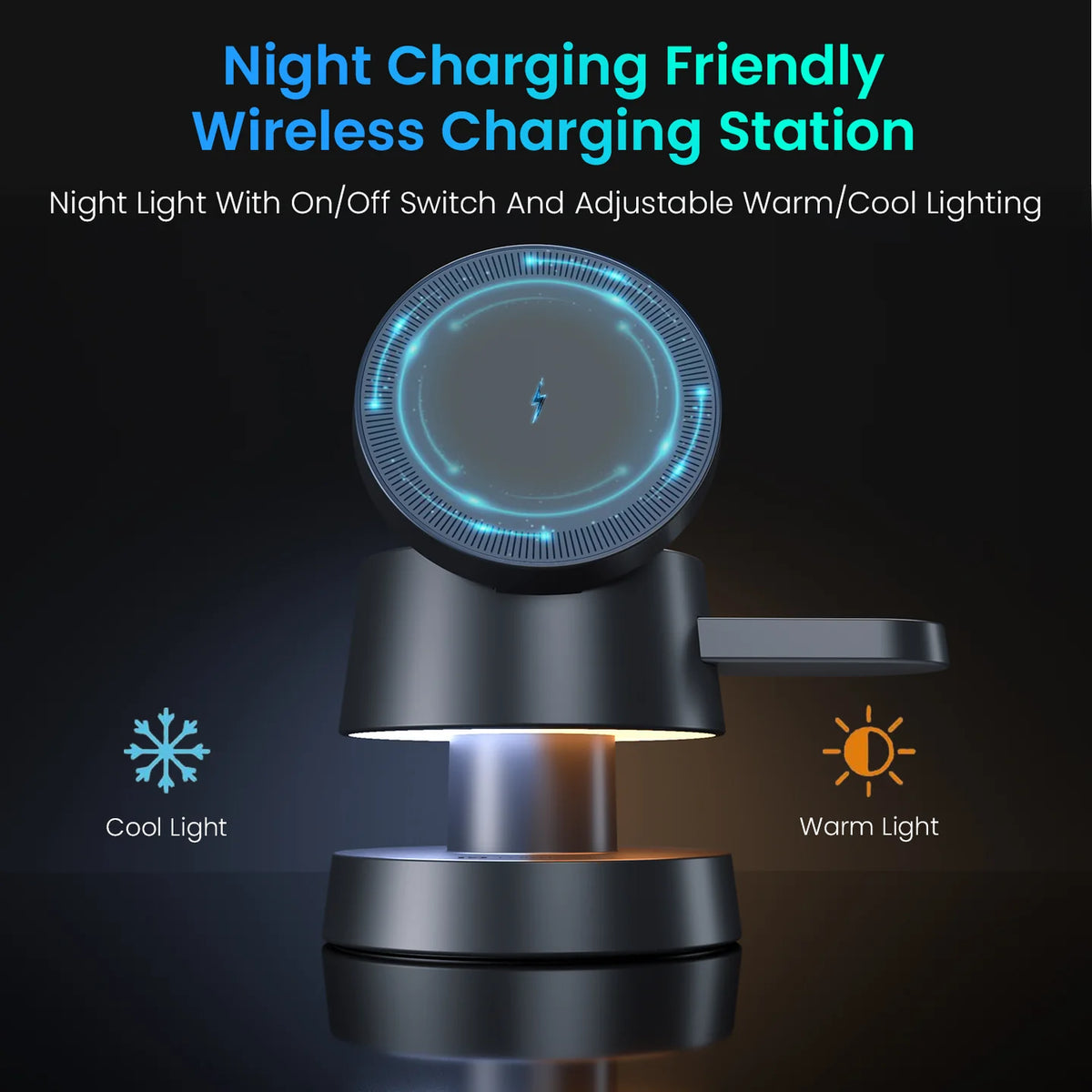 ED42- Portronics Tricharge 15W Wireless Charger