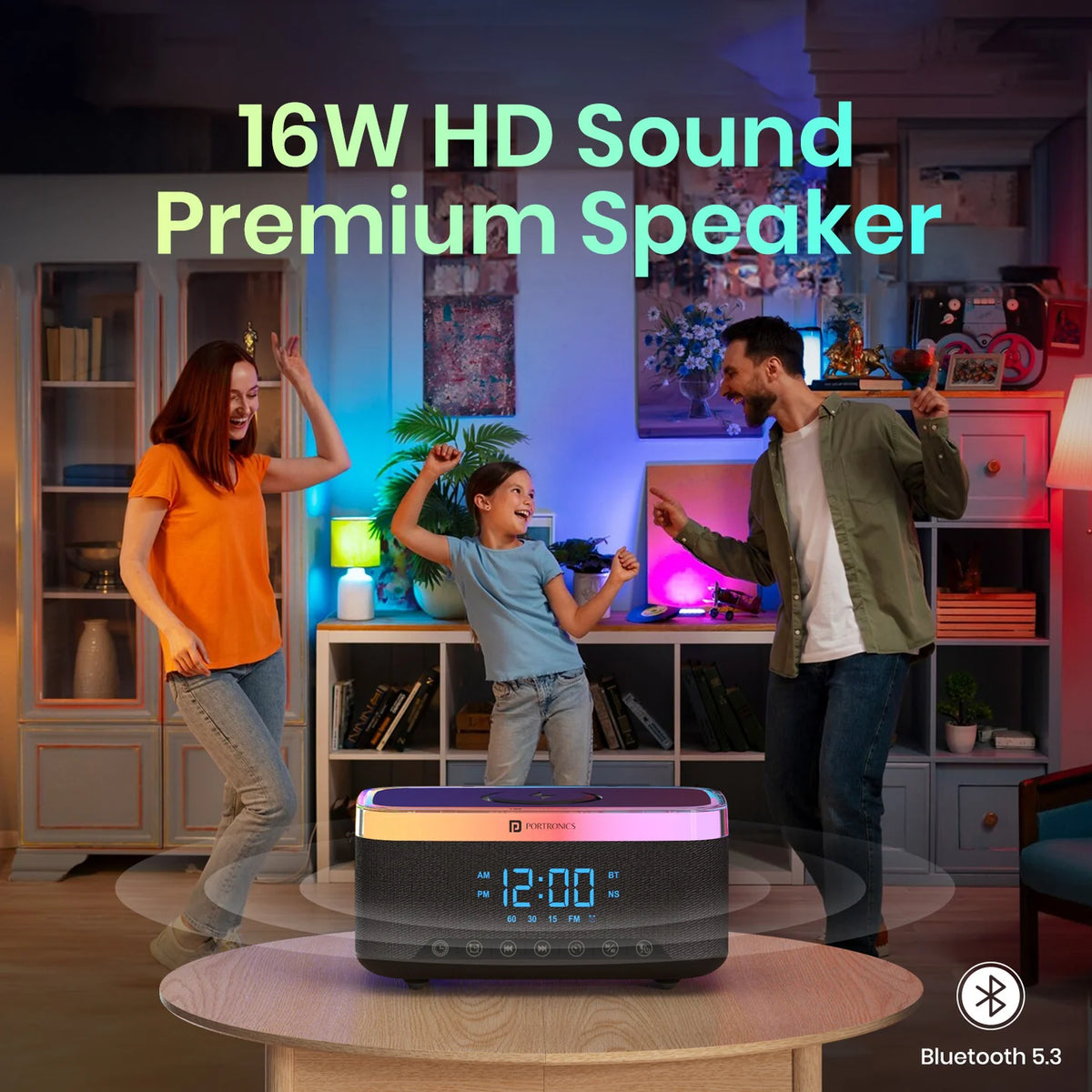 ED25- Portronics Trifusion 16W Bluetooth Speaker